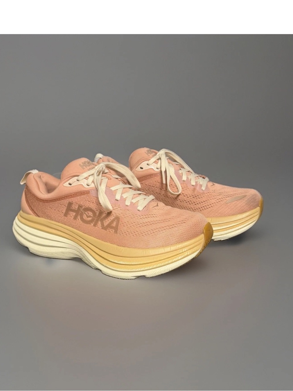 Hoka One One Bondi 8 Women’s Running Shoes Sandstone Size 8.5B